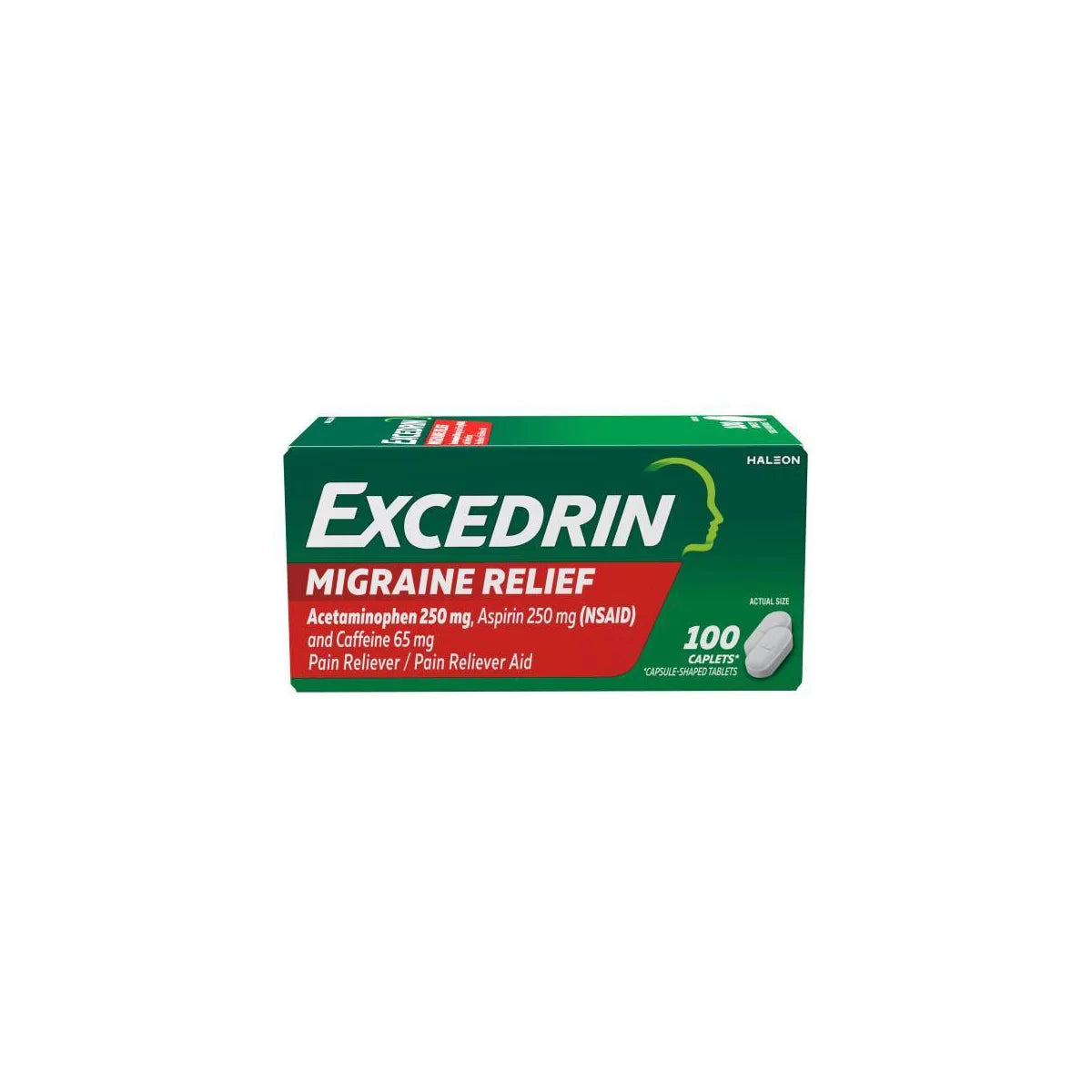 Excedrin Migraine Pain Reliever Caplets - Acetaminophen/Aspirin (NSAID)