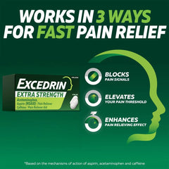 Excedrin Extra Strength Pain Reliever Caplets - Acetaminophen/Aspirin (NSAID)
