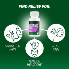 Excedrin Tension Head Ache Pain Reliever Caplets - Acetaminophen - 100ct